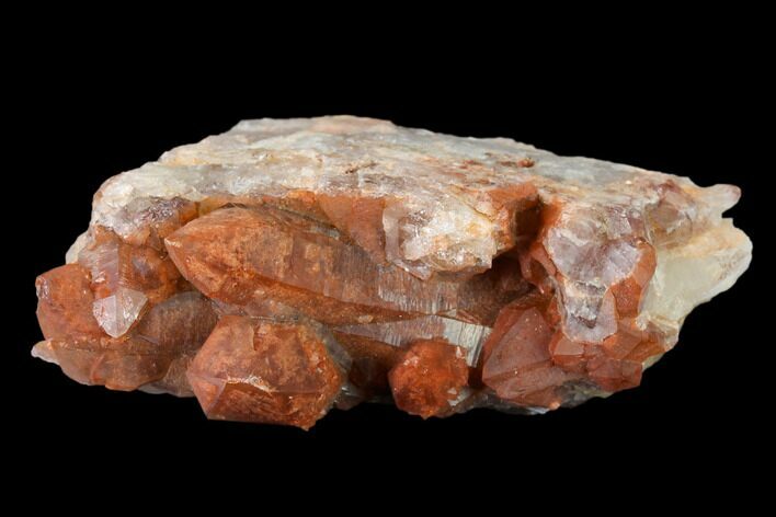 Natural, Red Quartz Crystal Cluster - Morocco #135693